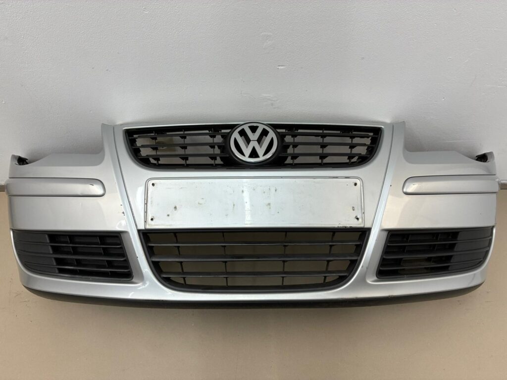 Volkswagen Polo Front Bumper Reflex Silver Metallic OEM 6Q0807221C