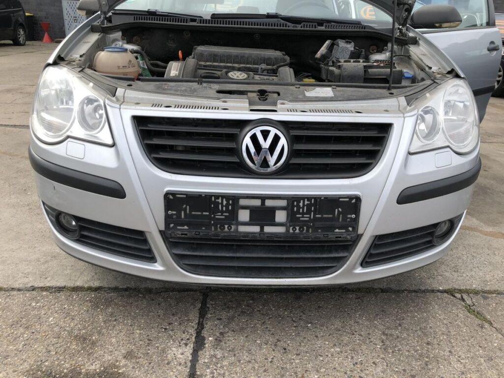 Volkswagen Polo 9N3 Front Bumper Reflex Silver Metallic OEM 6Q0807217FGRU
