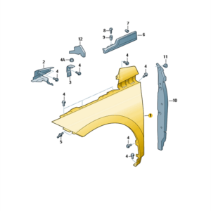 Skoda Elroq / Enyaq Front Right Fender OEM 5LA821022A